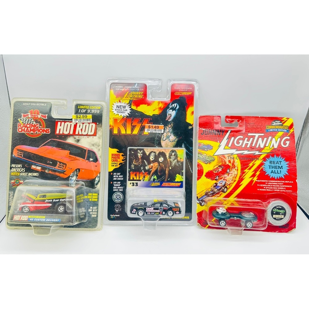 Vintage Diecast Lot Racing Champions Hot Rod KISS Gene Simmons Johnny Lightning